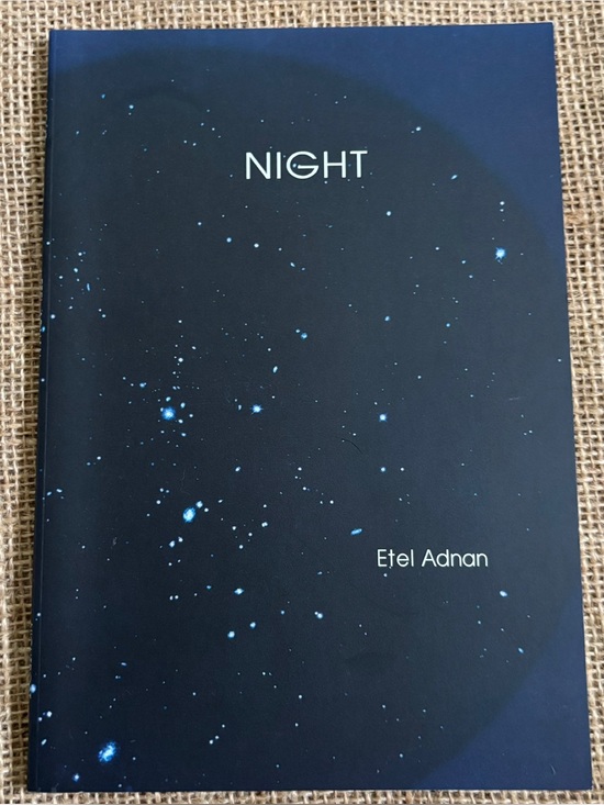 Other - Night Etel Adnan Poetry Paperback Softcover Book Nightboat Books